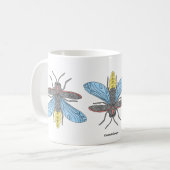 Glühwürmchen - Klassischer Becher Kaffeetasse (Vorderseite Links)