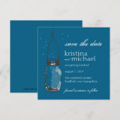 Glühwürmchen & Mason Jar Save-the-Date Save The Date (Vorne/Hinten)