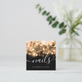 Glühwürmchen-Nägel-Techniker  Quadratische Visitenkarte (Stehend Vorderseite)