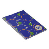 Glühwürmchen über dem Wasser-Notebook Notizblock (Rechte Seite)