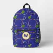 Glühwürmchen über Wasser Bedruckter Rucksack (Vorderseite)