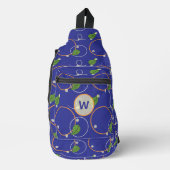 Glühwürmchen über Wasser Crossbody Bag (Vorderseite)