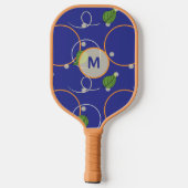 Glühwürmchen über Wasser Pickleball Schläger (Rückseite)