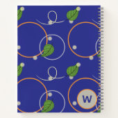 Glühwürmchen über Wasser-Spiral-Notebook Notizblock (Rückseite)