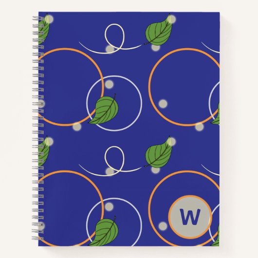 Glühwürmchen über Wasser-Spiral-Notebook Notizblock (Vorderseite)