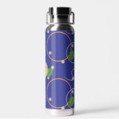 Glühwürmchen über Wasser Trinkflasche (Rückseite)