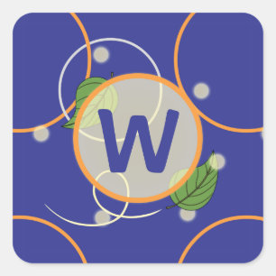 Glühwürmchen über Wasseraufkleber Quadratischer Aufkleber