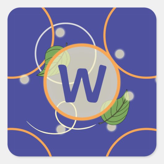 Glühwürmchen über Wasseraufkleber Quadratischer Aufkleber (Vorderseite)