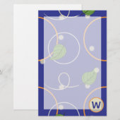 Glühwürmchen über Wasserstand Briefpapier (Vorne/Hinten)