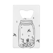 Glühwürmchen und Blume Flaschenöffner (Rückseite)