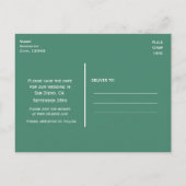 Glühwürmchen und Nacht im Mason-Glas Save the Date Ankündigungspostkarte (Rückseite)