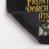 Glühwürmchen und Vorgarten-Nächte rustikale Blumen Mousepad (Ecke)