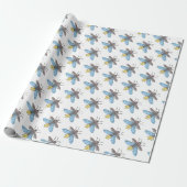 Glühwürmchen (weiß) - Geschenkpapier (Ungerollt)