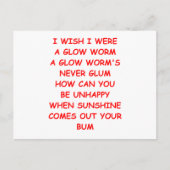 Glühwürmer Postkarte (Vorderseite)