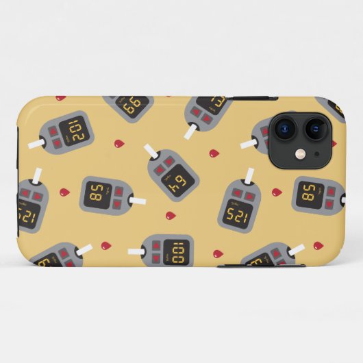 Glukometer Case-Mate iPhone Hülle (Rückseite (Horizontal))