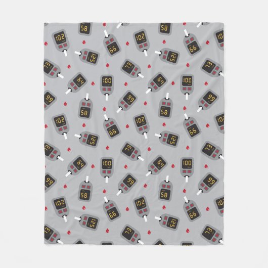 Glukometer Fleecedecke (Vorderseite)