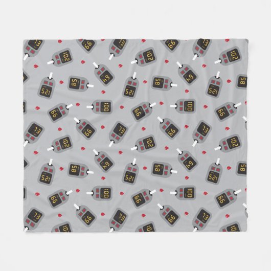 Glukometer Fleecedecke (Vorderseite (Horizontal))