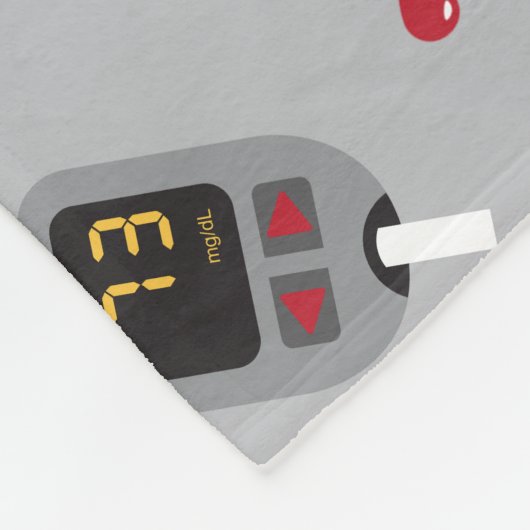 Glukometer Fleecedecke (Ecke)