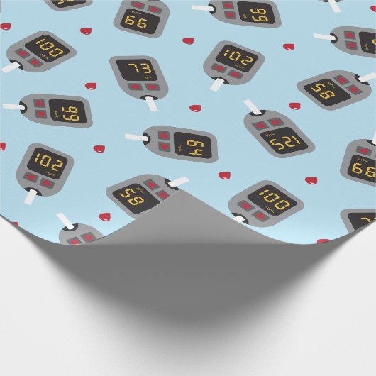 Glukometer Geschenkpapier (Ecke)