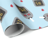 Glukometer Geschenkpapier (Rolleneckpunkt)