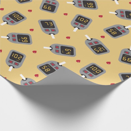 Glukometer Geschenkpapier (Ecke)