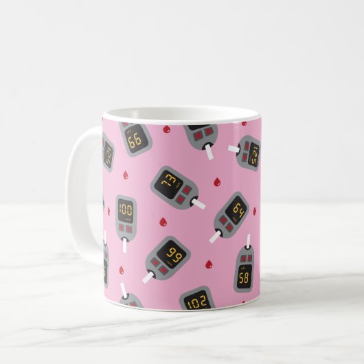Glukometer Kaffeetasse (Vorderseite Links)