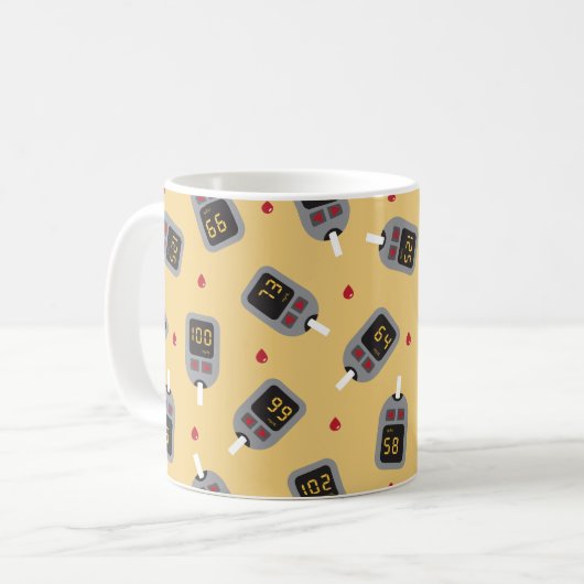 Glukometer Kaffeetasse (Vorderseite Links)