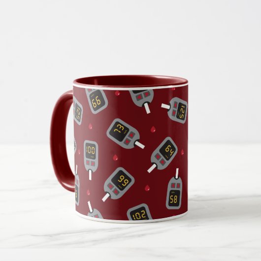 Glukometer Tasse (Vorderseite Links)