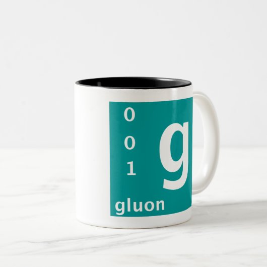 Gluon (linkshändig) zweifarbige tasse (VorderseiteRechts)