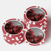 Glut des Herbstes Pokerchips (Stapel)