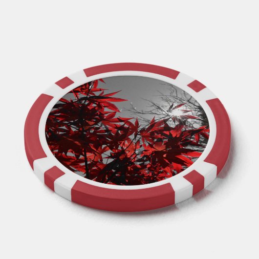 Glut des Herbstes Pokerchips (Einzeln)