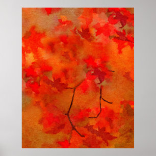 Glut des Herbstes Poster