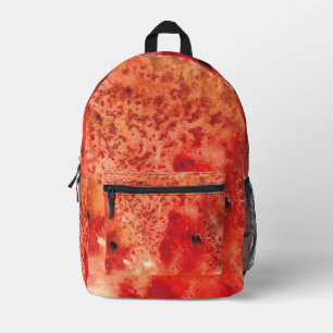 Glut entfaltet sich bedruckter rucksack