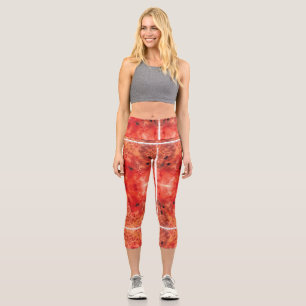 Glut entfaltet sich capri leggings