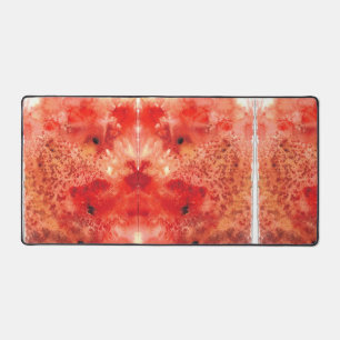 Glut entfaltet sich schreibtischunterlage