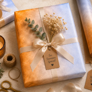 Glut in den Himmel Geschenkpapier Set