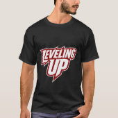 GLUTCH – Leveling Up Gamer Streetwear Tee (Vorderseite)