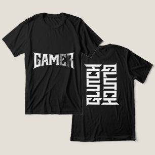 GLUTCH – Scharfes typografisches Gaming-Shirt für Tri-Blend Shirt