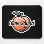 Glute Squad Peach Fitness Workout Mousepad (Vorne)