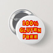 Gluten 100% geben frei button (Vorne & Hinten)