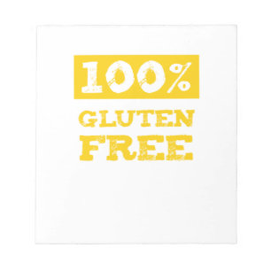 Gluten 100% geben frei notizblock