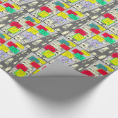 Gluten 606 geben Cartoon frei Geschenkpapier (Ecke)