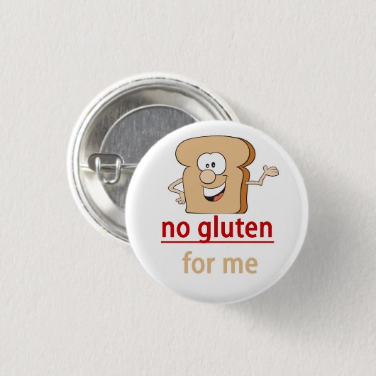 Gluten-Allergie-Alarm Button (Vorne & Hinten)