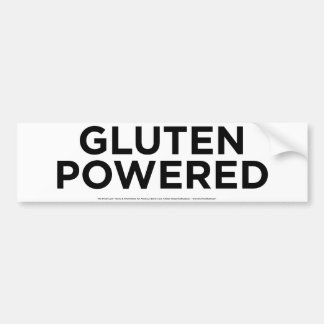 Gluten angetrieben autoaufkleber