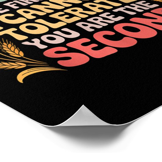 Gluten First kann Sie nicht mit zweitem Gluten-Int Poster (Ecke)