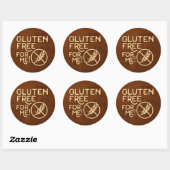 "GLUTEN FREE" "GRAINFREE" CELIAC RUNDER AUFKLEBER (Blatt)