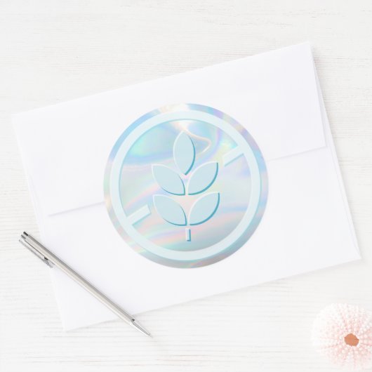 Gluten Free Holographic Runder Aufkleber (Umschlag)