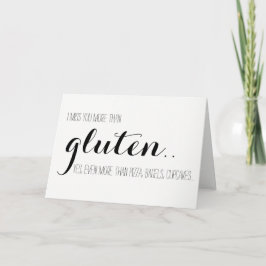 Gluten-free Miss You Card Karte