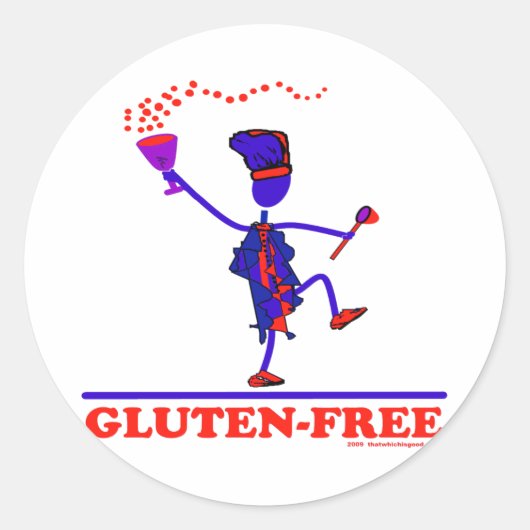 GLUTEN-FREI RUNDER AUFKLEBER (Vorderseite)