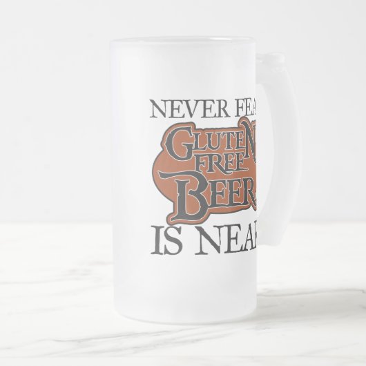 Gluten-freie Bier-Tasse Mattglas Bierglas (VorderseiteRechts)